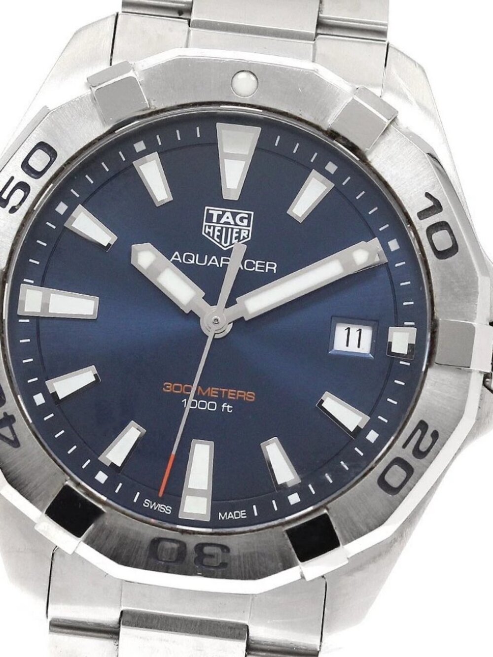TAG HEUER Aqua racer WBD1112 Date Navy Dial Quartz Men's Watch_922230